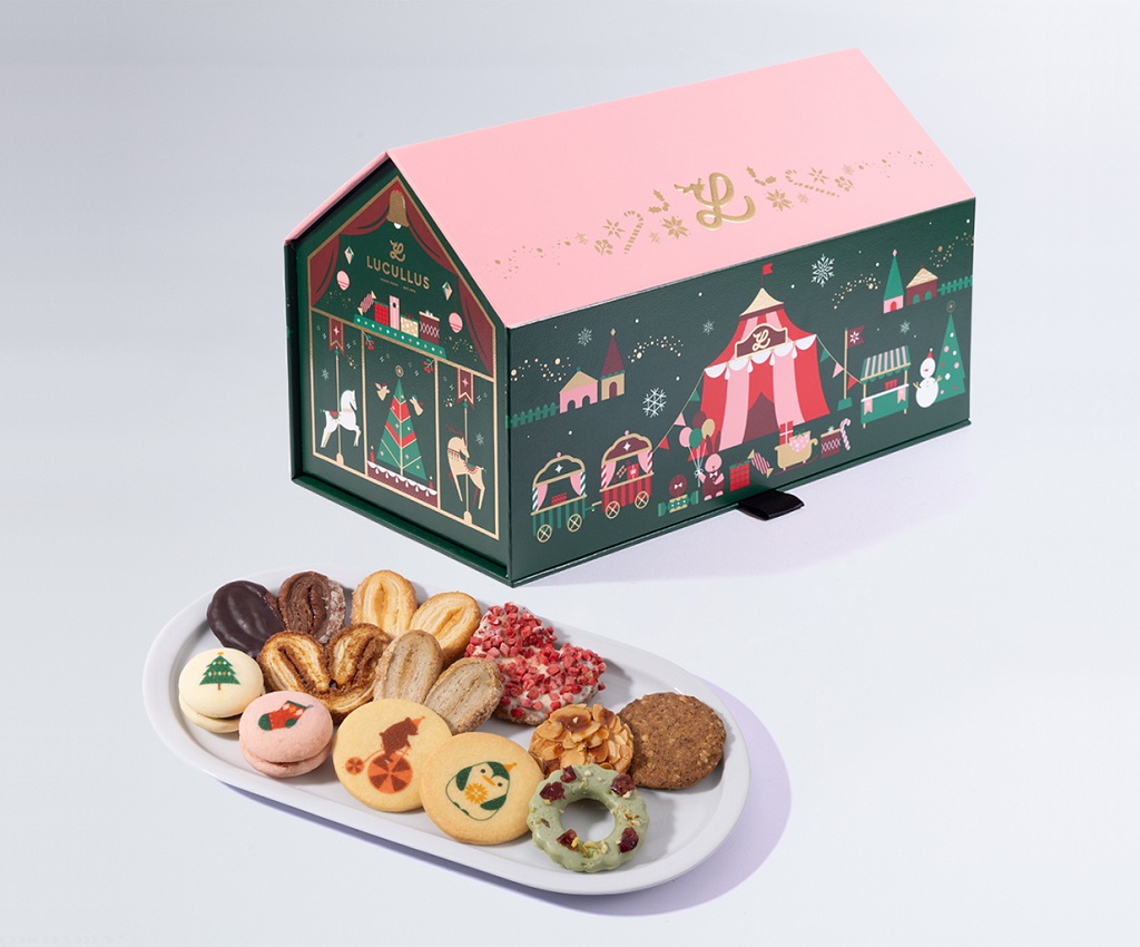 Fancy Wonderland Puff Pastry and Cookie Gift Box 24pcs
